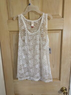 White Lace Tank Top